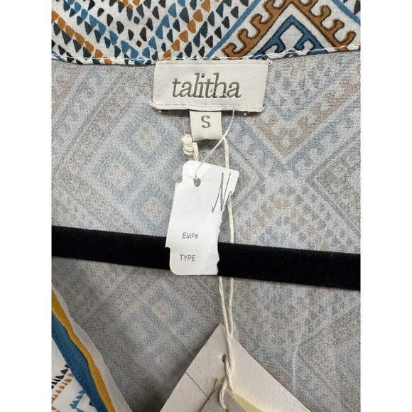 Talitha Women's Maghreb Pinted Silk-Georgette V-Neck Maxi Dress Size S NEW $575 - Picture 5 of 7